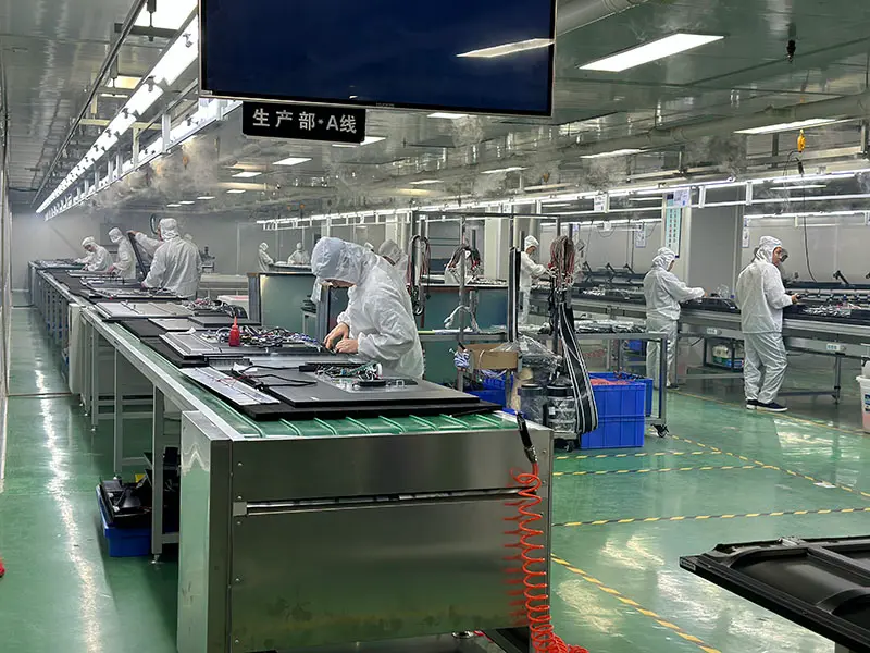 smart TV display screen huixin factory workshop