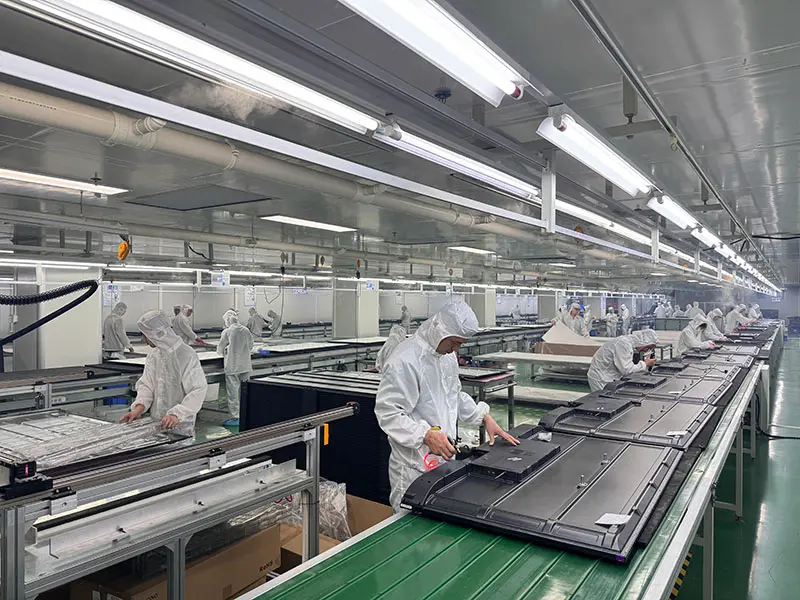 smart TV display screen huixin factory workshop