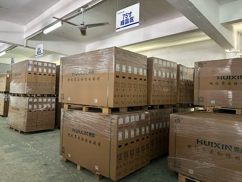smart TV display screen huixin factory workshop
