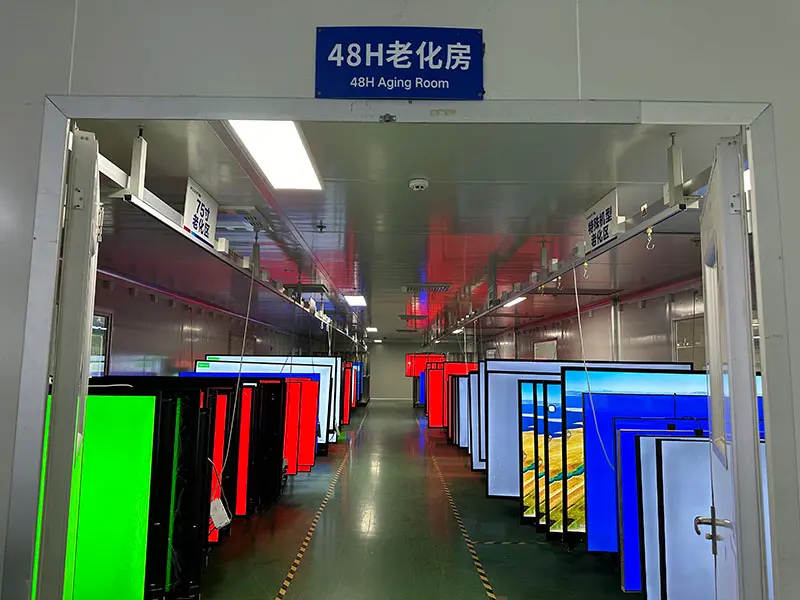 smart TV display screen huixin factory workshop