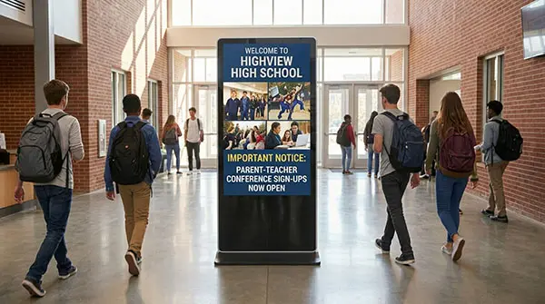 Huixin digital-signage-for-education01 - Commercial LED Display Solution